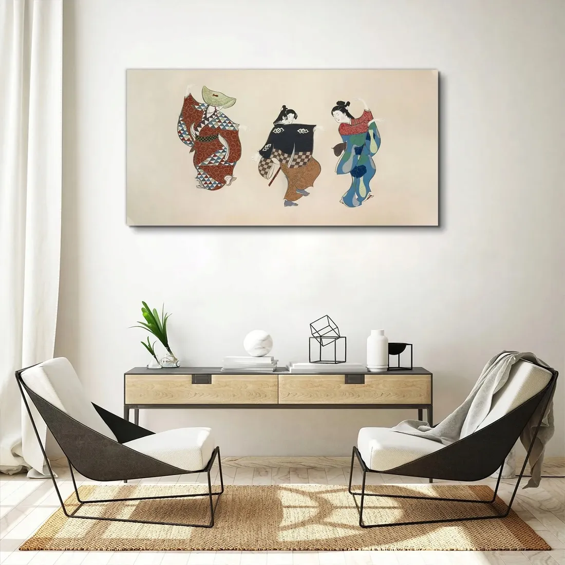 obraz-scienny-na-plotnie-kobieta-kimono-120x60-cm-stan-nowy