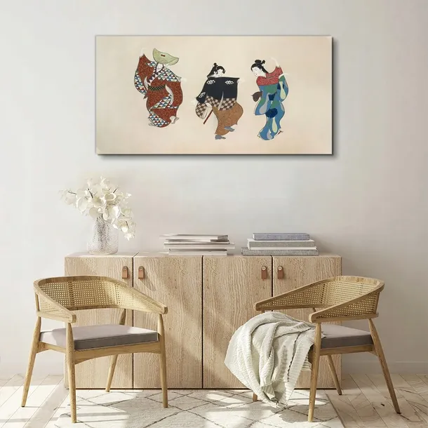 obraz-scienny-na-plotnie-kobieta-kimono-120x60-cm-format-poziomy