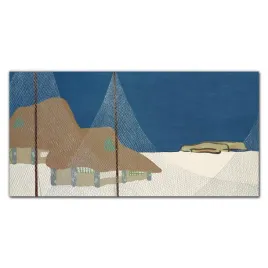 plotno-obraz-na-sciane-snieg-chaty-niebo-120x60-cm