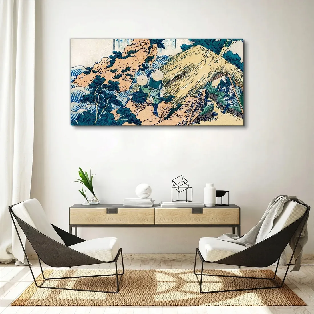 obraz-scienny-na-plotnie-chata-samuraja-120x60-cm-stan-nowy