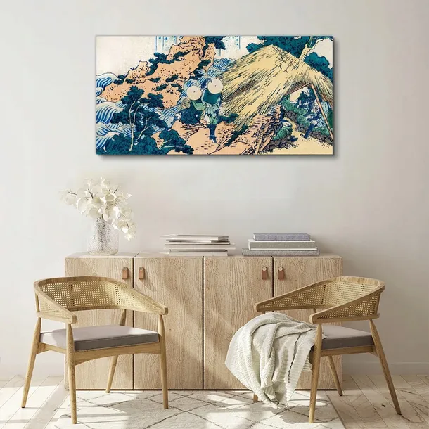 obraz-scienny-na-plotnie-chata-samuraja-120x60-cm-format-poziomy