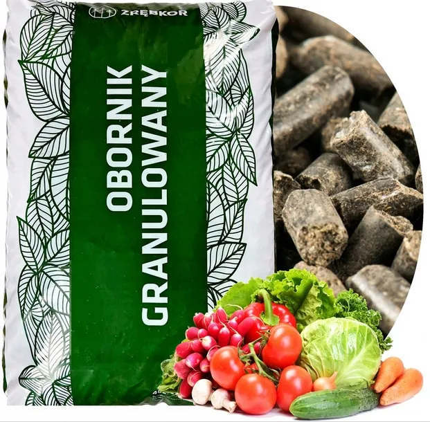 OBORNIK GRANULOWANY Nawóz ORGANICZNY EKO 25kg wiosenny pod warzywa drzewka