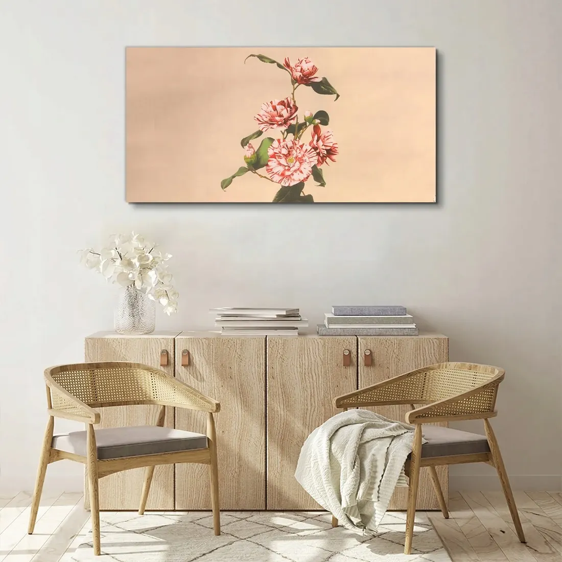 obraz-scienny-na-plotnie-kwiaty-rosliny-120x60-cm