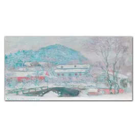obraz-na-plotnie-wioska-w-norwegii-monet-120x60-cm