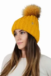 nerea-zimowa-czapka-gruby-splot-kolor-musztardowy