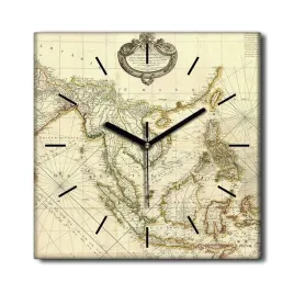 zegar-na-plotnie-scienny-mapa-vintage-retro-30x30