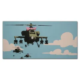 plotno-obraz-na-sciane-helikopter-banksy-120x60-cm