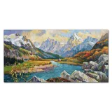 obraz-scienny-na-plotnie-gory-rzeka-las-120x60-cm
