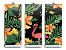 fototapeta-lateks-flamingi-kwiaty-152x104