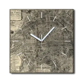 zegar-plotno-z-grafika-30x30-cm-paryz-vintage-mapa