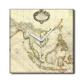 zegar-na-plotnie-na-ramie-30x30-mapa-vintage-retro
