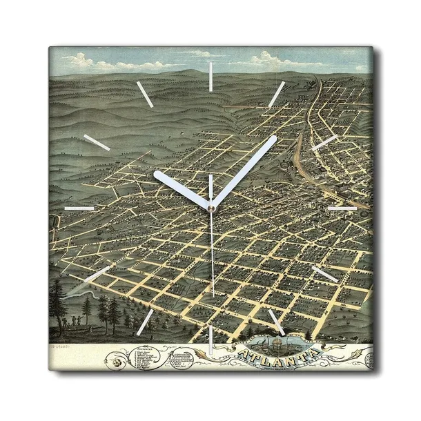 zegar-plotno-do-salonu-30x30-miasto-mapa-georgia