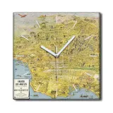 zegar-plotno-na-ramie-30x30-mapa-los-angeles-retro