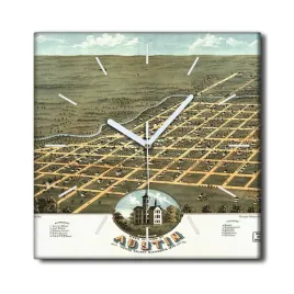 zegar-canvas-na-sciane-30x30-mapa-austin-vintage