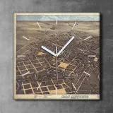 zegar-plotno-na-ramie-30x30-mapa-san-antonio-retro-stan-nowy
