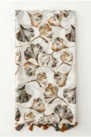 szal-z-motywem-lisci-bezowy-z-chwostami-180x90-cm