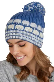 amanda-czapka-damska-z-pomponem-niebieska