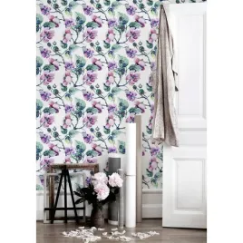 fototapeta-do-sypialni-fioletowe-kwiaty-104x70-cm