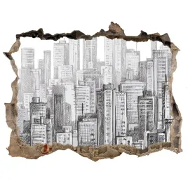 fototapeta-dziura-na-sciane-3d-drapacze-chmur