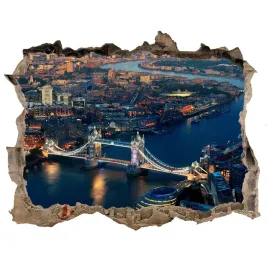 fototapeta-dziura-na-sciane-3d-londyn-z-lotu-ptaka
