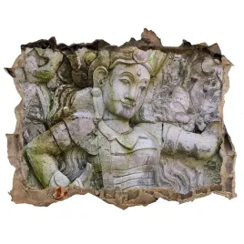 fototapeta-dziura-na-sciane-3d-kamienna-rzezba