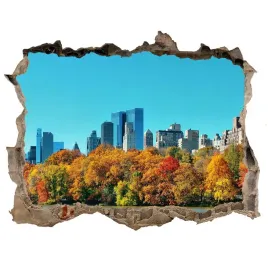 fototapeta-dziura-na-sciane-3d-nowy-jork-jesienia