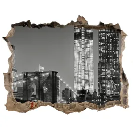 fototapeta-dziura-na-sciane-3d-manhattan-noca