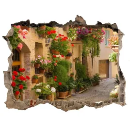 fototapeta-dziura-na-sciane-3d-urocza-uliczka