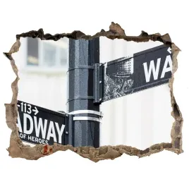 fototapeta-dziura-na-sciane-3d-wall-street-znak