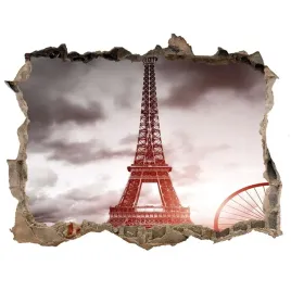 fototapeta-dziura-na-sciane-3d-wieza-eiffla-paryz