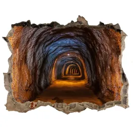 fototapeta-dziura-na-sciane-3d-podziemny-tunel