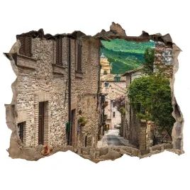 fototapeta-dziura-na-sciane-3d-urokliwa-uliczka