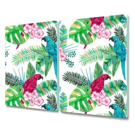 dwa-panele-ochrona-indukcji-papugi-mural-2x30x52