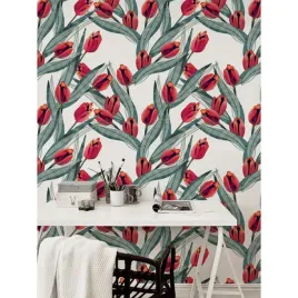 tapeta-lateks-tulipany-wzoru-kwiatowy-360x250-cm