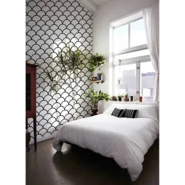 tapeta-lateks-czarno-bialy-muszelka-360x250-klej