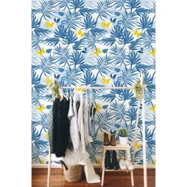 tapeta-lateks-egzotyczne-zolte-motyle-360x250-cm