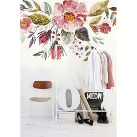 tapeta-lateks-vintage-bukiet-kwiatow-360x250-klej