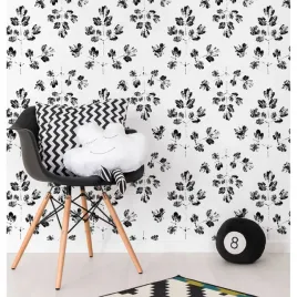 tapeta-lateks-czarny-szkic-lisci-360x250-cm-klej
