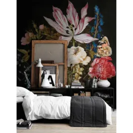 tapeta-lateksowa-bukiet-kwiatow-vintage-416x254-cm