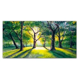 fotoobraz-akryl-na-sciane-140x70-las-liscie-slonce