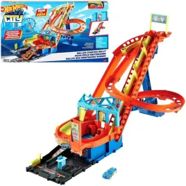 tor-samochodowy-wyscigowy-hot-wheels-zestaw-garaz-transporter-rollercoster
