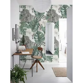 tapeta-lateks-zebry-w-tropikach-416x254-cm-klej