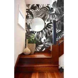 tapeta-lateks-ciemne-tropikalne-liscie-416x254-cm