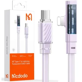 mcdodo-kabel-katowy-usb-c-lightning-plaski-36w-do-iphone-13-14-fioletowy-1m