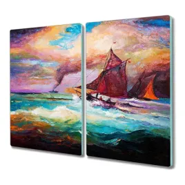 szklana-deska-2x30x52-morze-statki-fale-do-kuchni