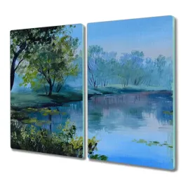 szklana-deska-2x30x52-las-rzeka-krajobraz-kuchenna