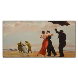 obraz-na-plotnie-plaza-ratownictwo-banksy-120x60