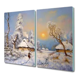 deska-2x30x52-cm-wies-chaty-zima-snieg-z-grafika