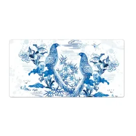 mata-na-blat-ptaki-niebieskie-drzeworyt-90x45-cm