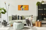 kobieta-buty-retro-60x30-zegar-na-plotnie-scienny-kolor-wielokolorowy